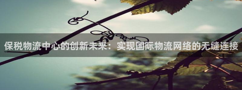 tp钱包电脑：保税物流中心的创新未来