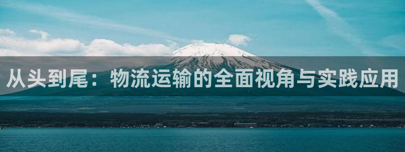 tp钱包bep2：从头到尾：物流运输