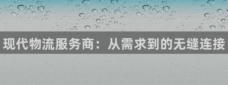 数字货币tp：现代物流服务商：从需求